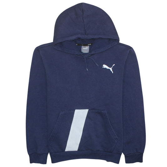 Mens UK Size S Puma Blue Pullover Hoodie