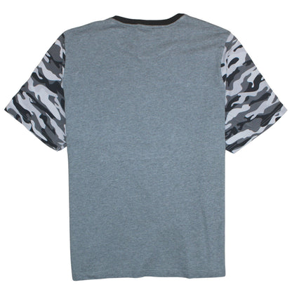 Puma Men's Grey Camo Block Crew Neck Short Sleeve T-Shirt XXL
