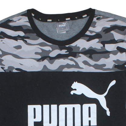 Puma Men's Grey Camo Block Crew Neck Short Sleeve T-Shirt XXL