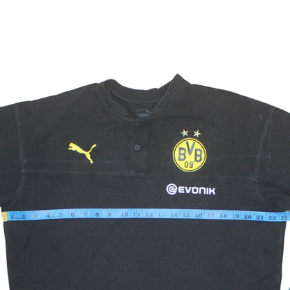 Puma Men's Black BVB Dortmund XL Polo Shirt Football Top
