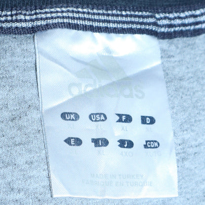Adidas Men's Grey XL Crew Neck Short Sleeve Cotton T-Shirt