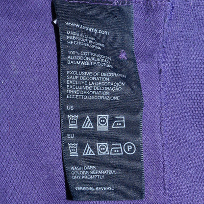 Tommy Hilfiger Men’s Purple Cotton Regular Fit Polo Shirt M