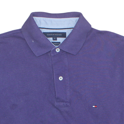Tommy Hilfiger Men’s Purple Cotton Regular Fit Polo Shirt M
