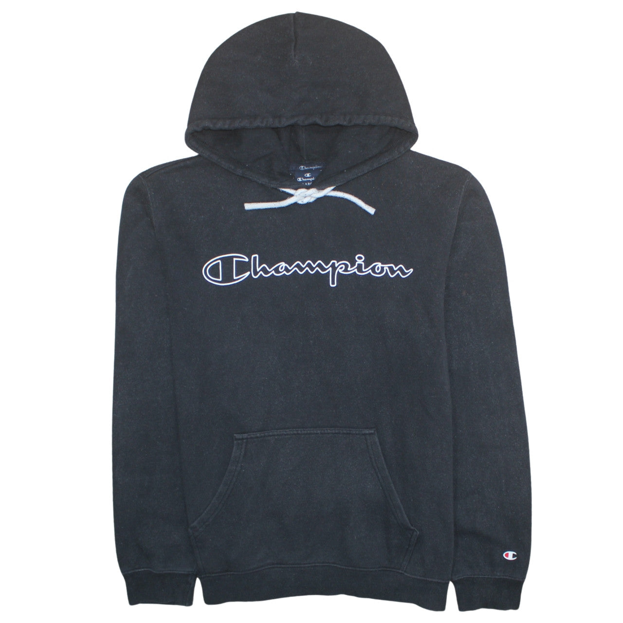 Mens UK Size L Champion Black Pullover Hoodie