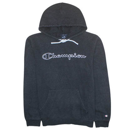 Mens UK Size L Champion Black Pullover Hoodie