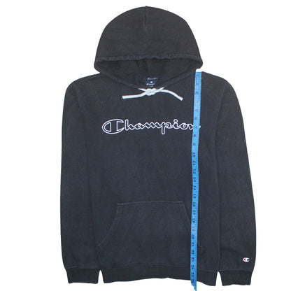 Mens UK Size L Champion Black Pullover Hoodie
