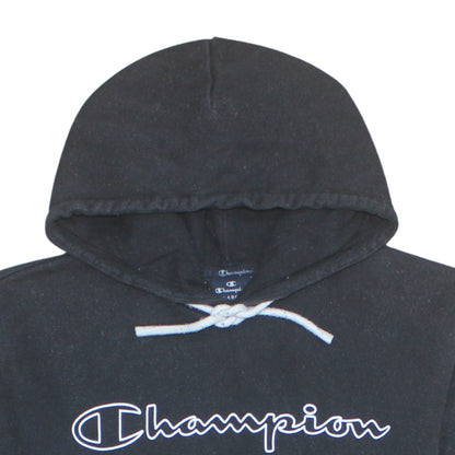 Mens UK Size L Champion Black Pullover Hoodie