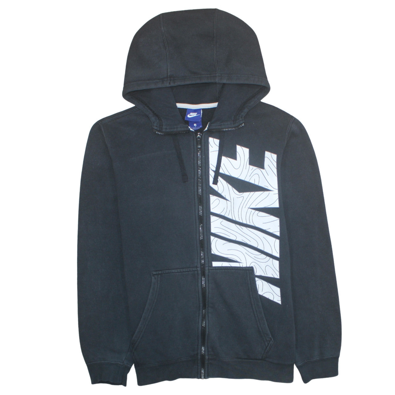 Mens UK Size M Nike Black Full Zip Hoodie