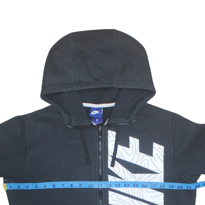 Mens UK Size M Nike Black Full Zip Hoodie