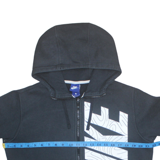 Mens UK Size M Nike Black Full Zip Hoodie
