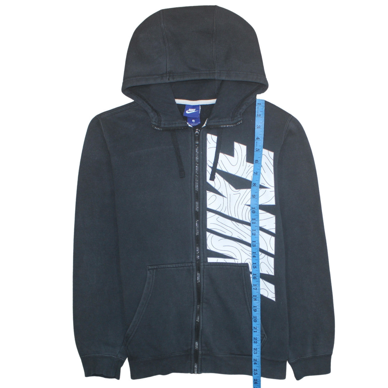 Mens UK Size M Nike Black Full Zip Hoodie