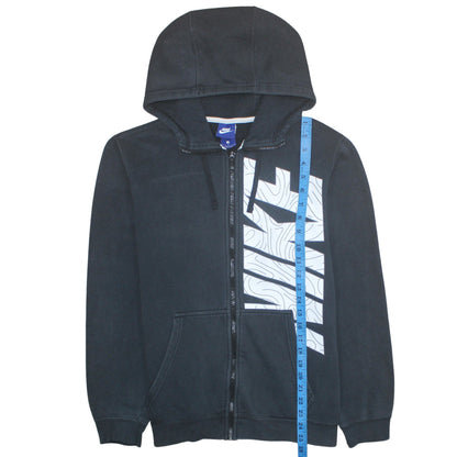 Mens UK Size M Nike Black Full Zip Hoodie