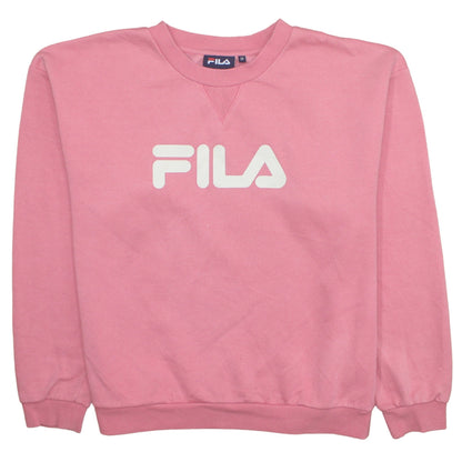 Womens UK Size M Fila Pink Pullover Sweatshirt