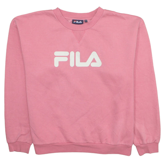 Womens UK Size M Fila Pink Pullover Sweatshirt