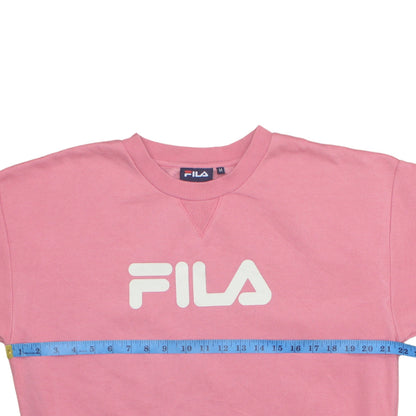 Womens UK Size M Fila Pink Pullover Sweatshirt