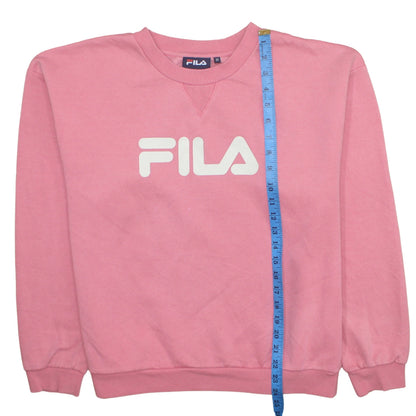 Womens UK Size M Fila Pink Pullover Sweatshirt