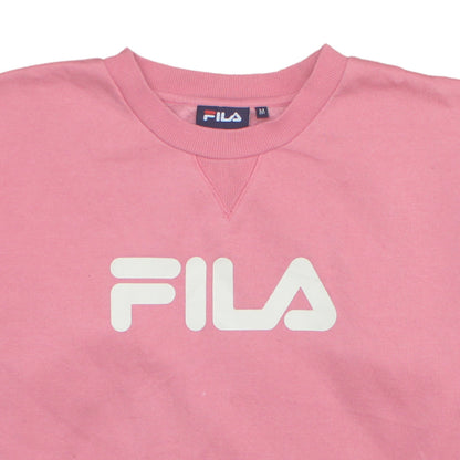 Womens UK Size M Fila Pink Pullover Sweatshirt