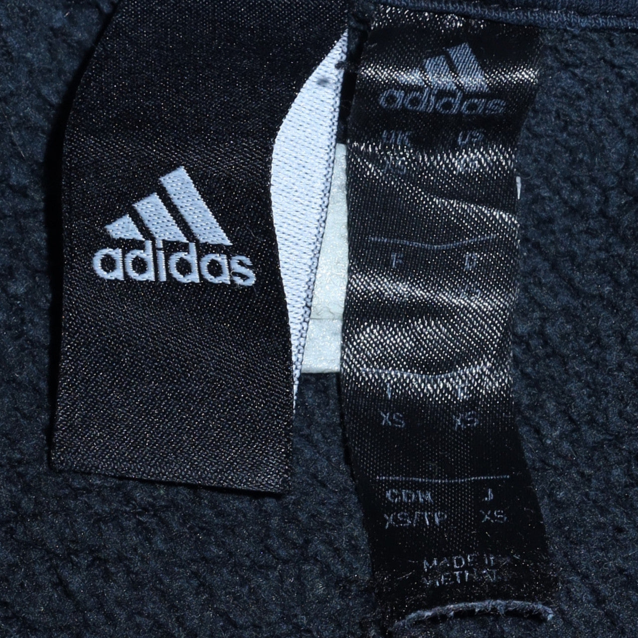 Mens UK Size XS Adidas Black Pullover Sweatshirt