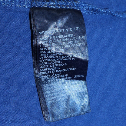Tommy Jeans Men's Blue Graphic Logo Regular Fit Cotton T-Shirt Size L