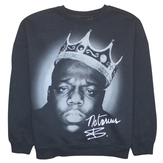 Womens UK Size XL The Notorious B.I.G. Black Pullover Sweatshirt