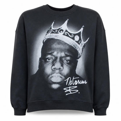 Womens UK Size XL The Notorious B.I.G. Black Pullover Sweatshirt