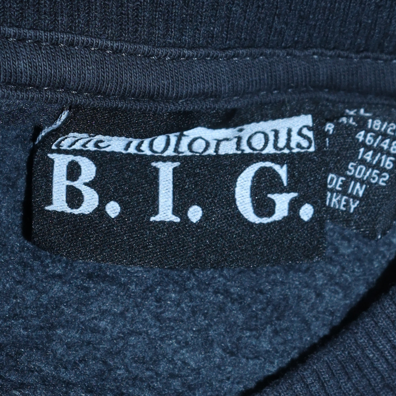 Womens UK Size XL The Notorious B.I.G. Black Pullover Sweatshirt