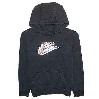 Womens UK Size M Nike Black Pullover Hoodie