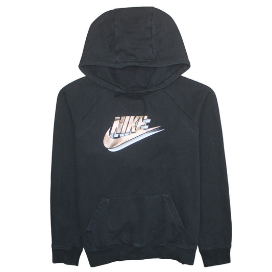 Womens UK Size M Nike Black Pullover Hoodie