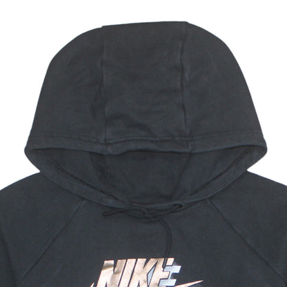 Womens UK Size M Nike Black Pullover Hoodie
