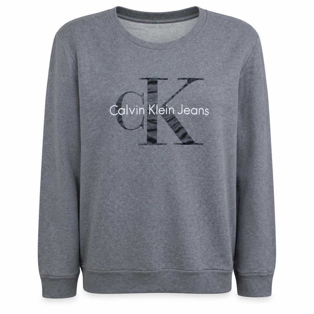 Mens UK Size XL Calvin Klein Jeans Grey Pullover Sweatshirt