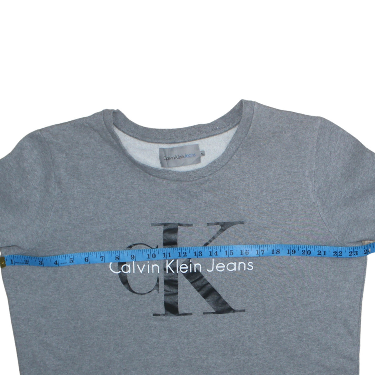 Mens UK Size XL Calvin Klein Jeans Grey Pullover Sweatshirt