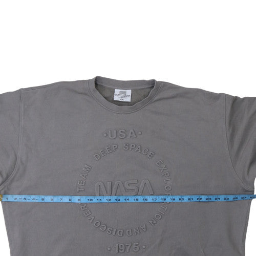 Mens UK Size 2XL  Grey Pullover Sweatshirt
