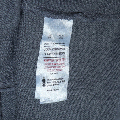 Mens UK Size 2XL  Grey Pullover Sweatshirt