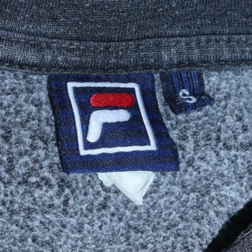 Mens UK Size S Fila Black Pullover Hoodie
