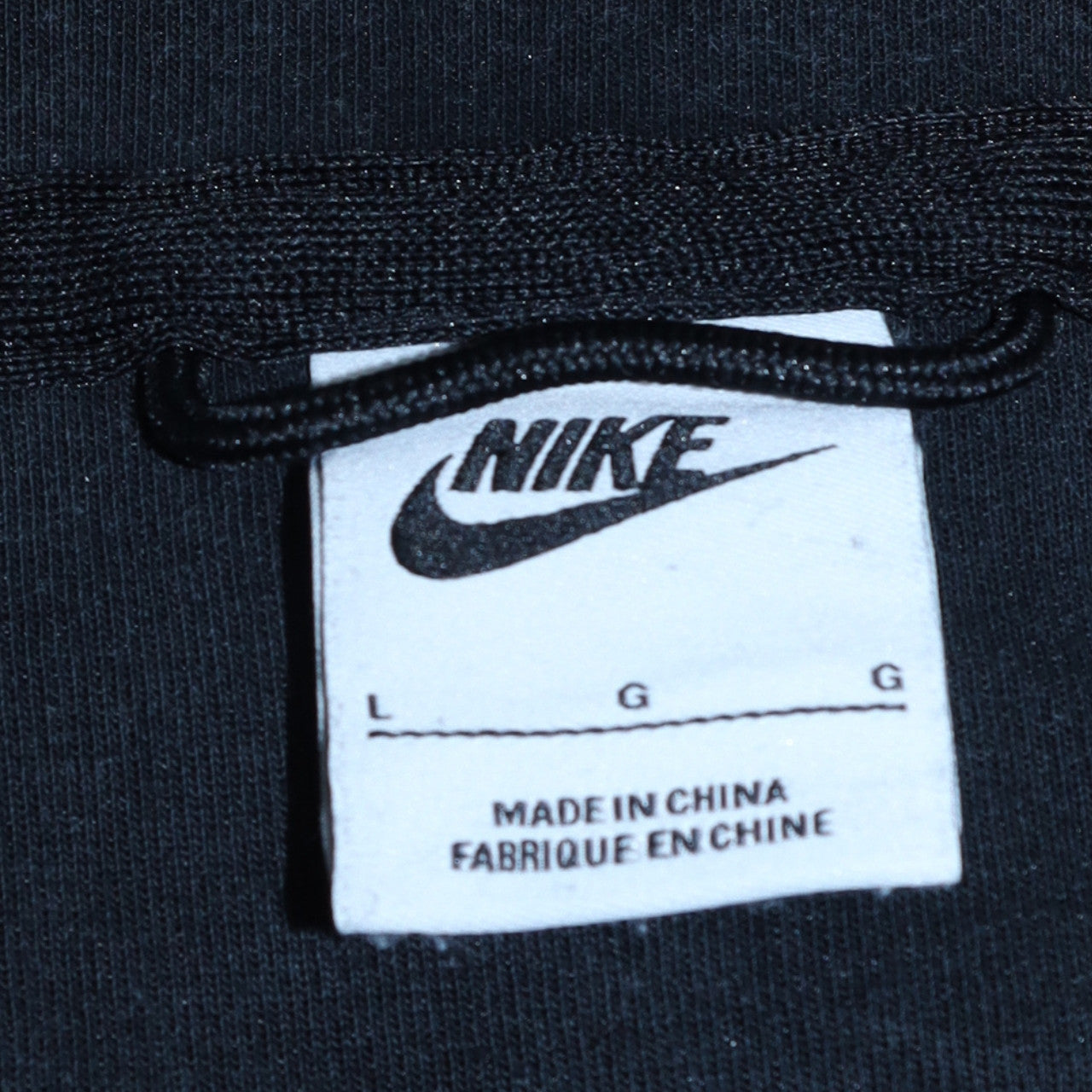 Mens UK Size L Nike Black Full Zip Hoodie