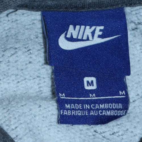 Mens UK Size M Nike Grey Pullover Hoodie