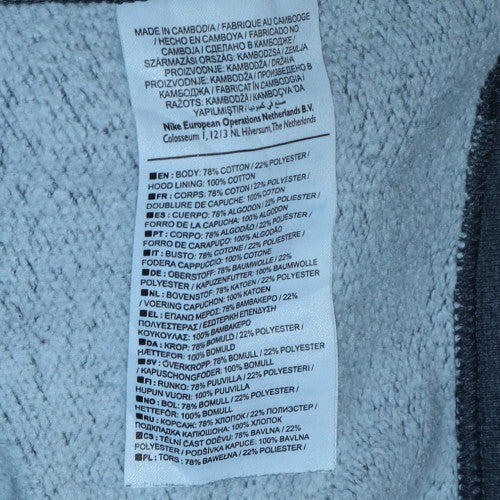 Mens UK Size M Nike Grey Pullover Hoodie