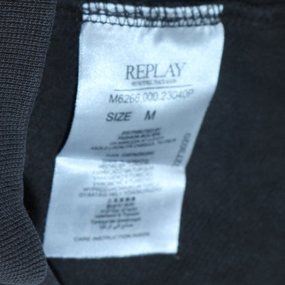 Mens UK Size M Replay Black Pullover Sweatshirt
