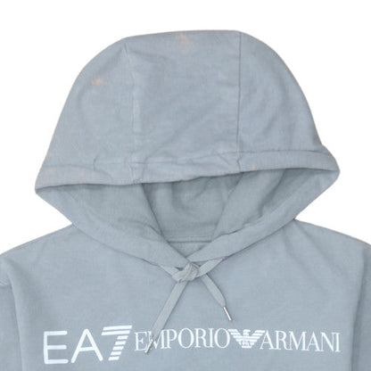 Mens UK Size S Emporio Armani Grey Pullover Hoodie