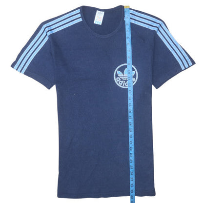 Adidas Men's Navy Blue Short Sleeve Crew Neck Sports T-Shirt Size L