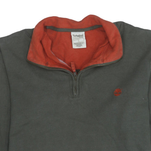 Mens UK Size L Timberland Green Pullover Sweatshirt