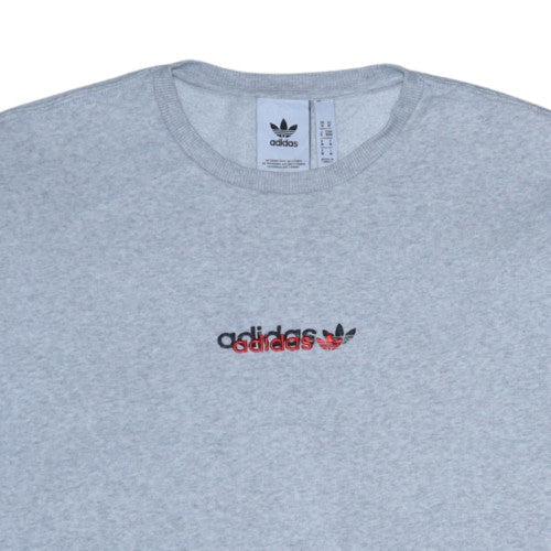 Mens UK Size M Adidas Grey Pullover Sweatshirt