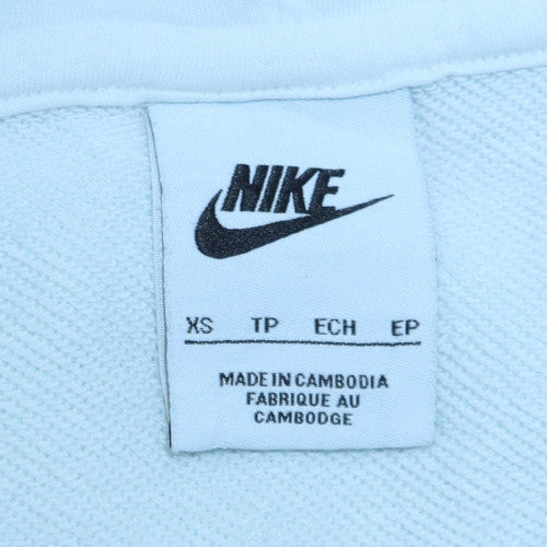 Mens UK Size XS Nike White Pullover Hoodie