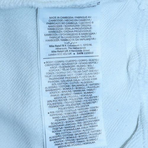 Mens UK Size XS Nike White Pullover Hoodie