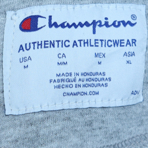 Mens UK Size M Champion Grey Pullover Hoodie
