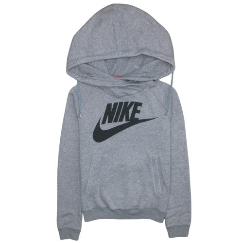 Womens UK Size XS Nike Grey Pullover Hoodie