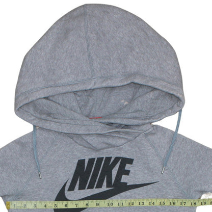 Womens UK Size XS Nike Grey Pullover Hoodie
