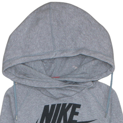 Womens UK Size XS Nike Grey Pullover Hoodie