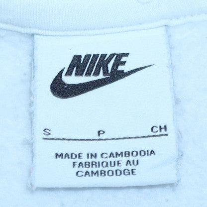 Womens UK Size S Nike White Pullover Hoodie