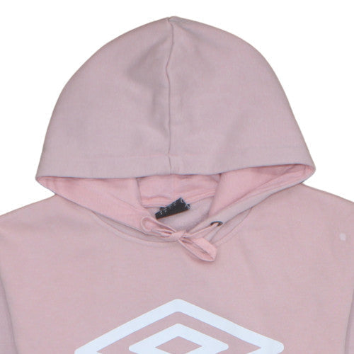 Womens UK Size M Umbro Pink Pullover Hoodie